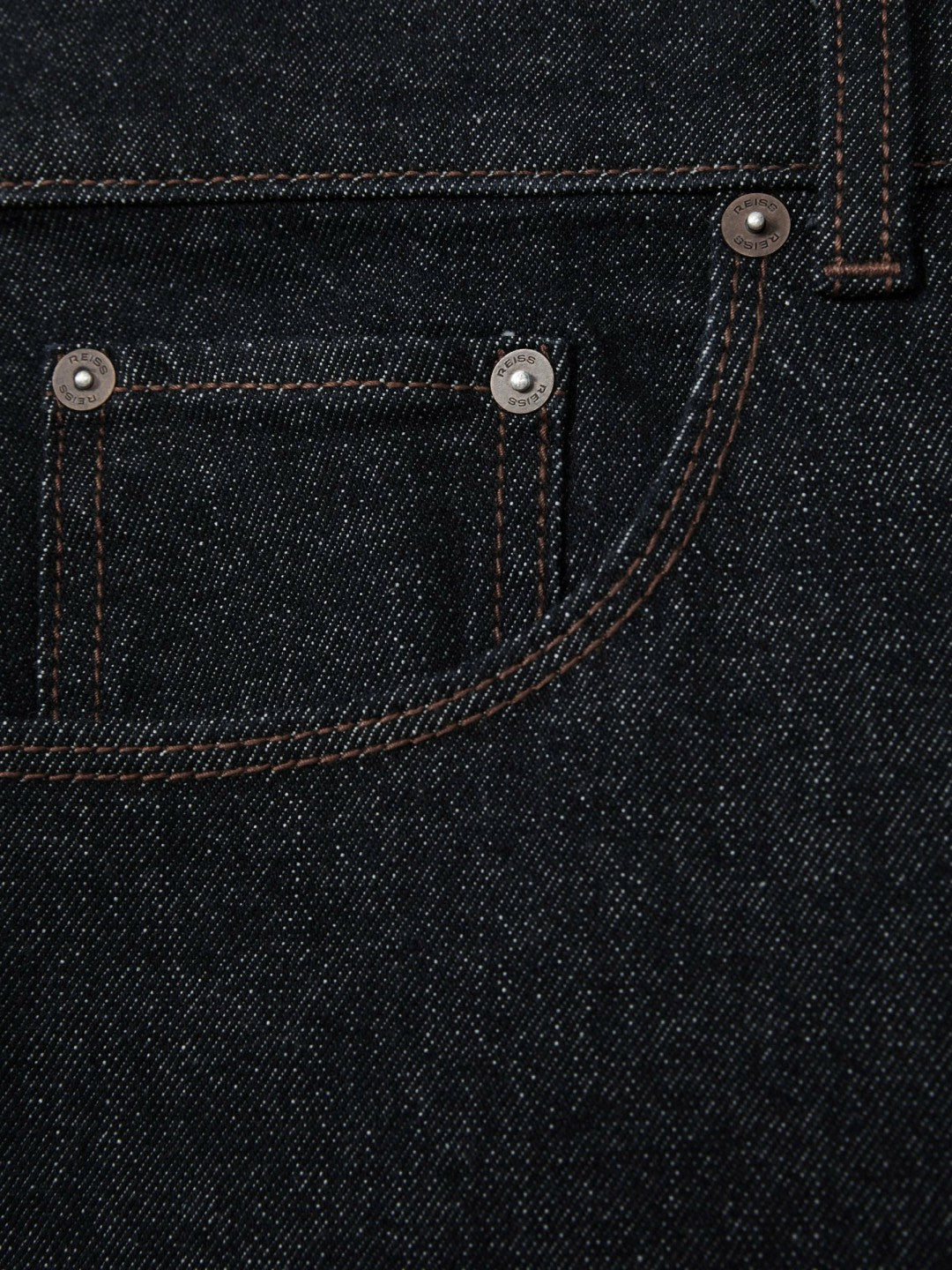 Straight-Leg Jeans in Raw Indigo Men | Reiss
