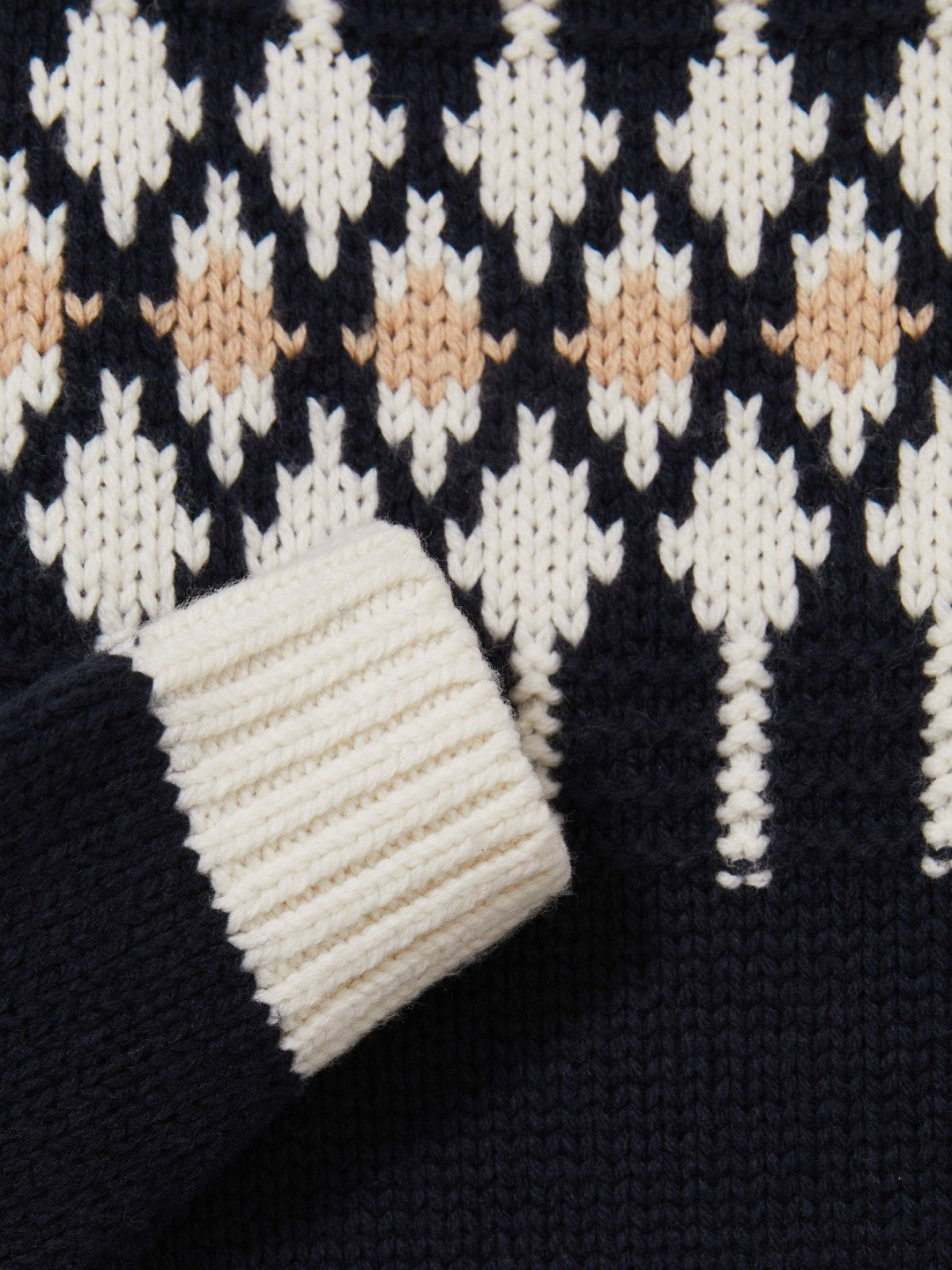13-14 yrs Wool-Blend Fair Isle Roll-Neck Dress in Navy Children & Baby | Reiss