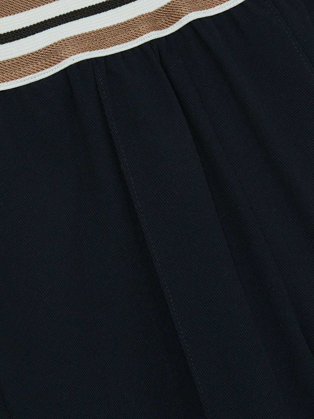 9-13 yrs Stripe-Waistband Wide-Leg Trousers in Navy Children & Baby | Reiss