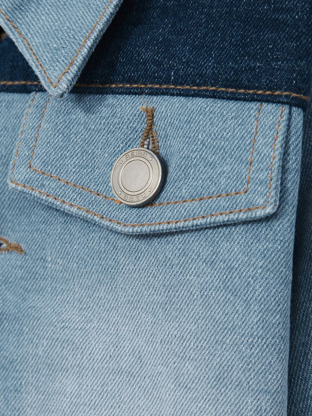 4-9 yrs Patchwork Two-Tone Denim Jacket in Blue Children & Baby | Reiss