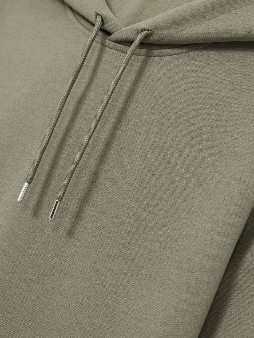 Interlock Jersey Drawstring Hoodie in Sage Men | Reiss