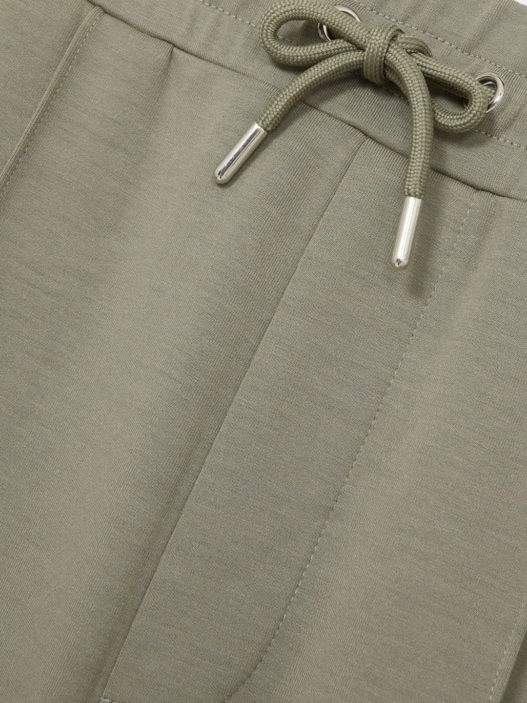 Drawstring Jersey Joggers in Sage Men | Reiss