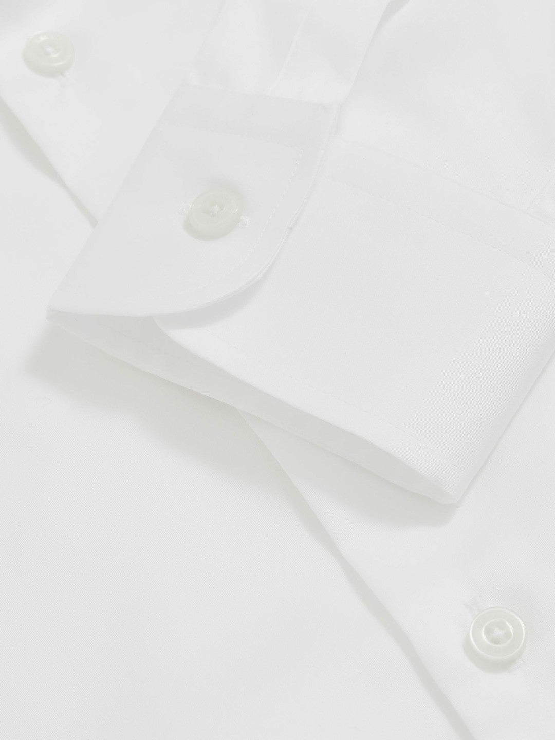 Regular Fit Cotton Sateen Shirt in White Men | Reiss