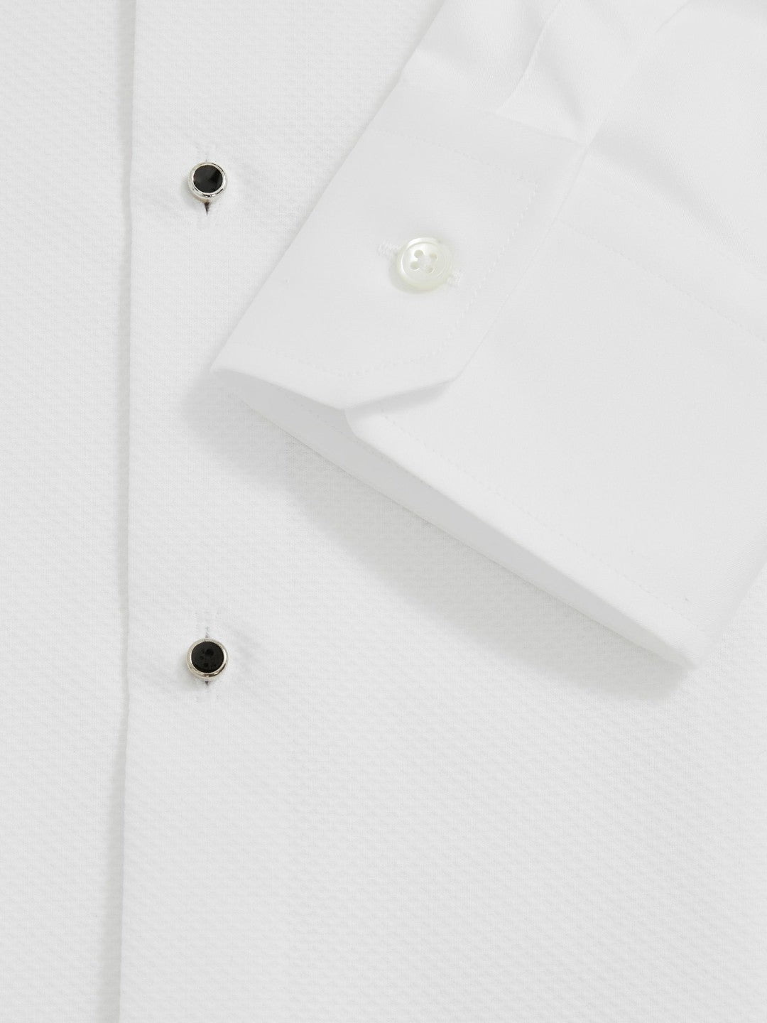 Slim Fit Cotton Dinner Shirt in White Men | Reiss