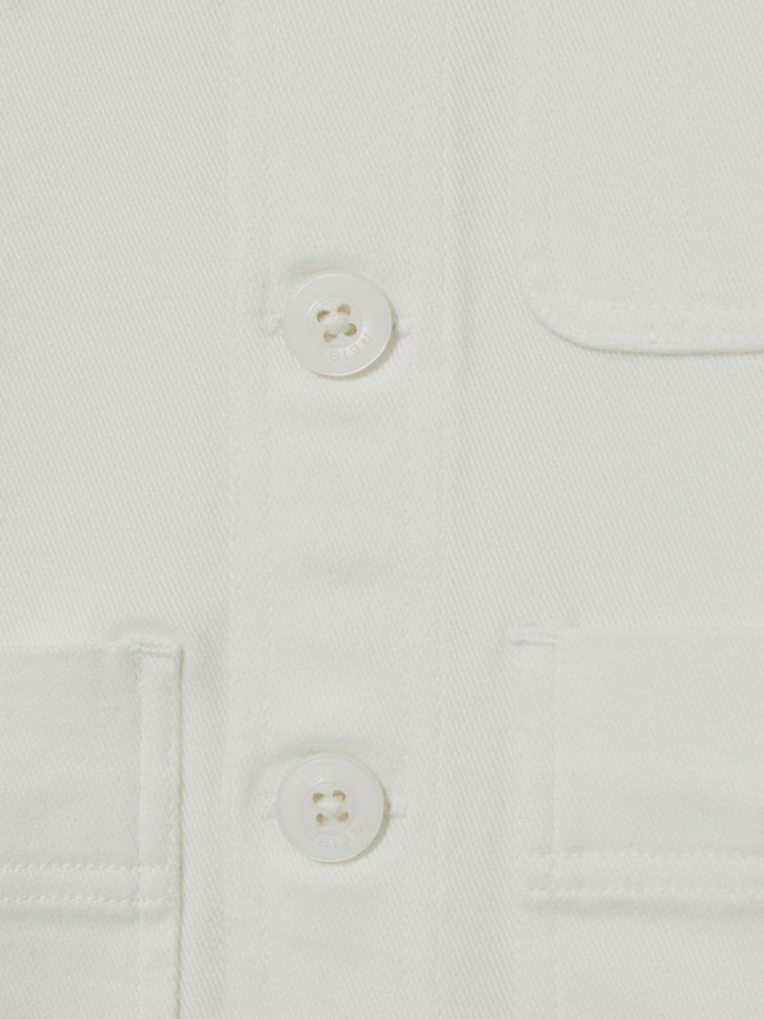 Cotton-Blend Work Jacket in Off White Children & Baby | Reiss