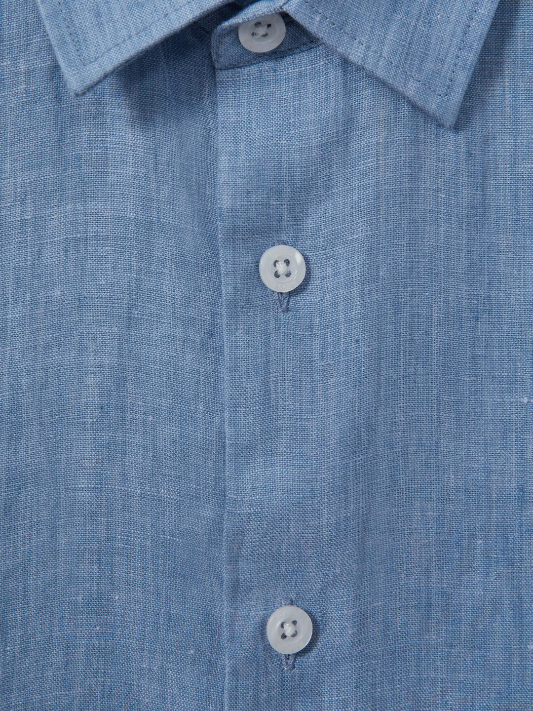 9-13 yrs Short Sleeve Linen Shirt in Sky Blue Children & Baby | Reiss