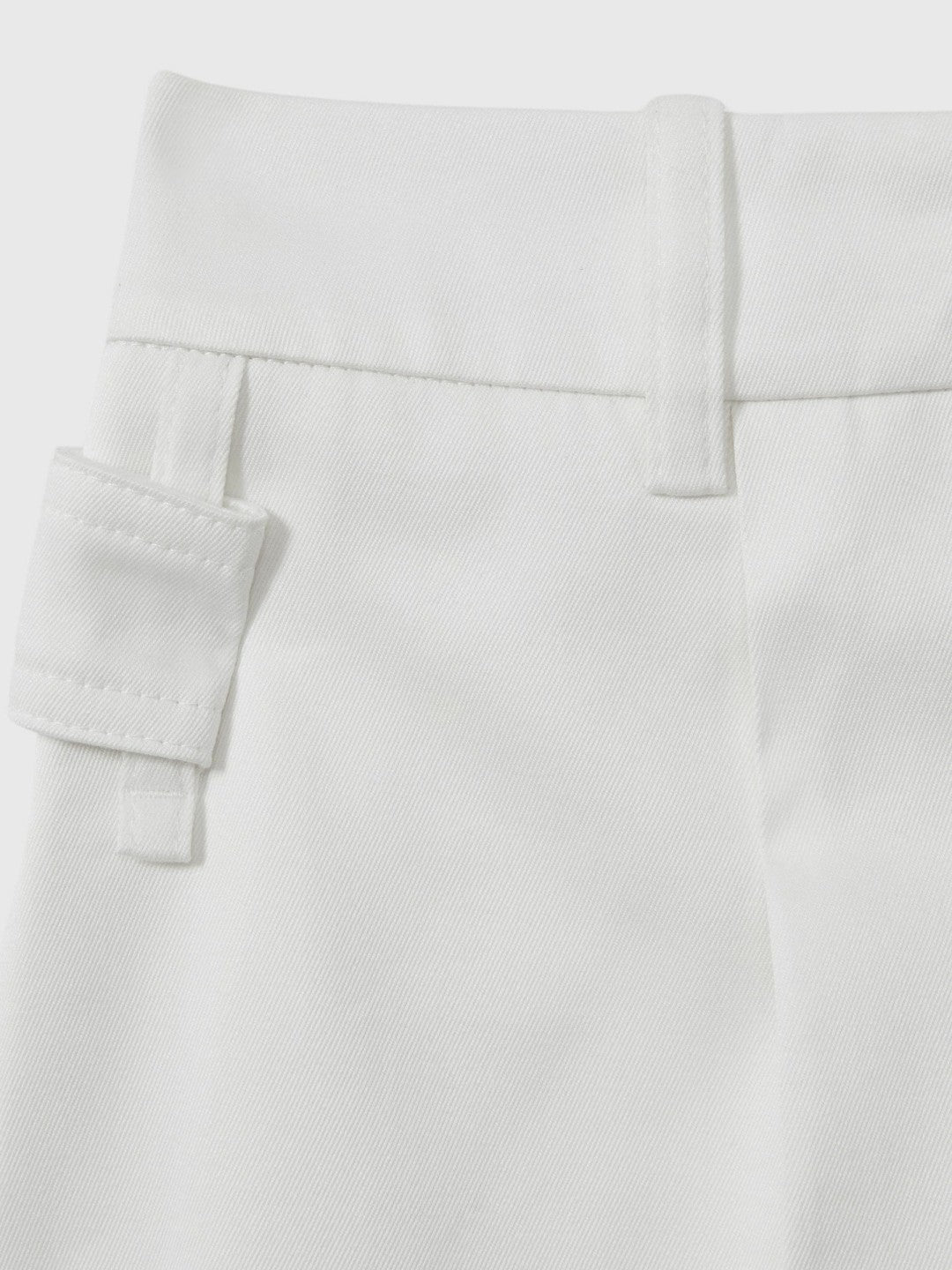 Cotton Wide Leg Suit Trousers in White Women | Reiss