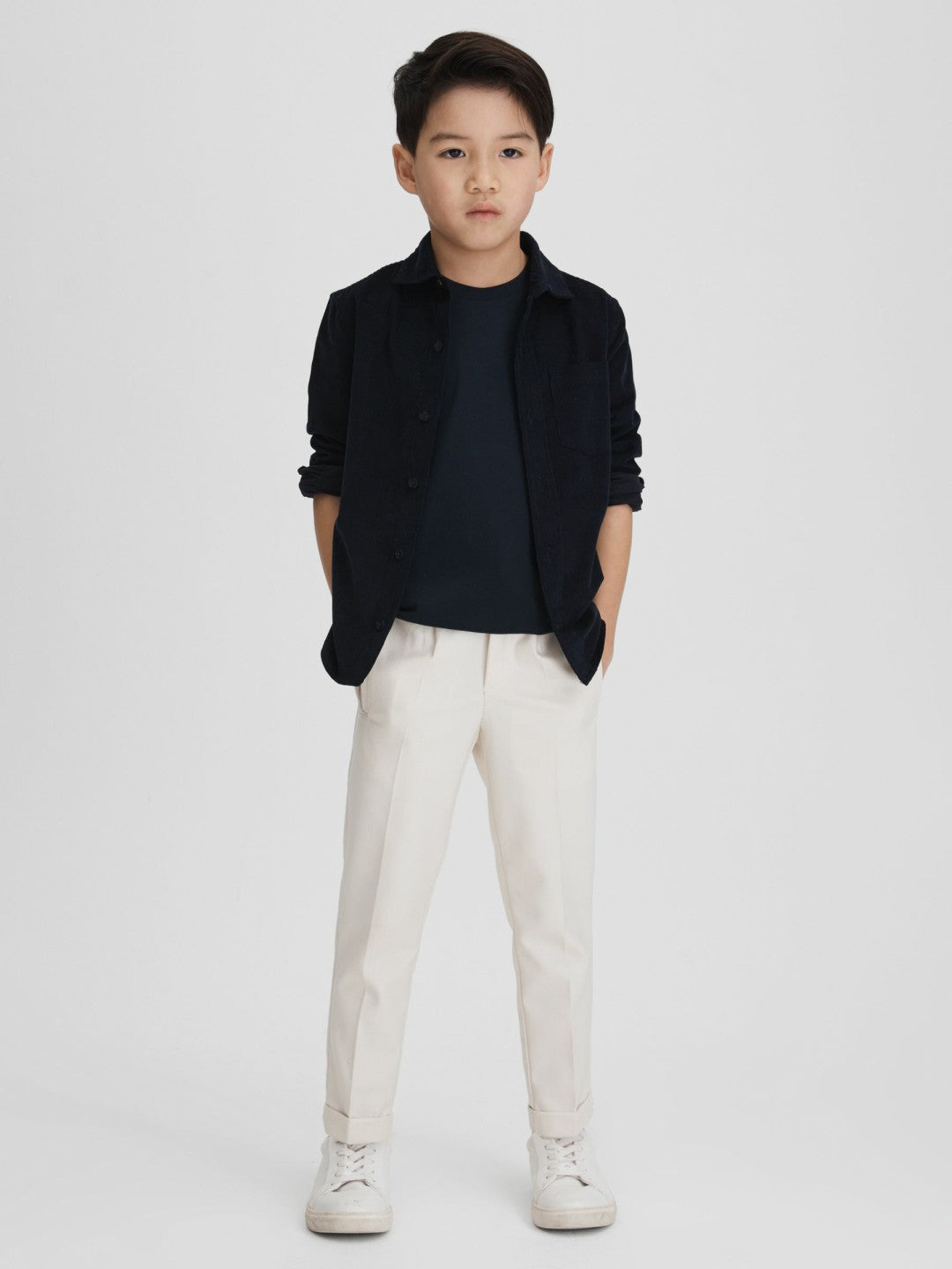 9-13 yrs Crew Neck T-Shirt in Navy Children & Baby | Reiss