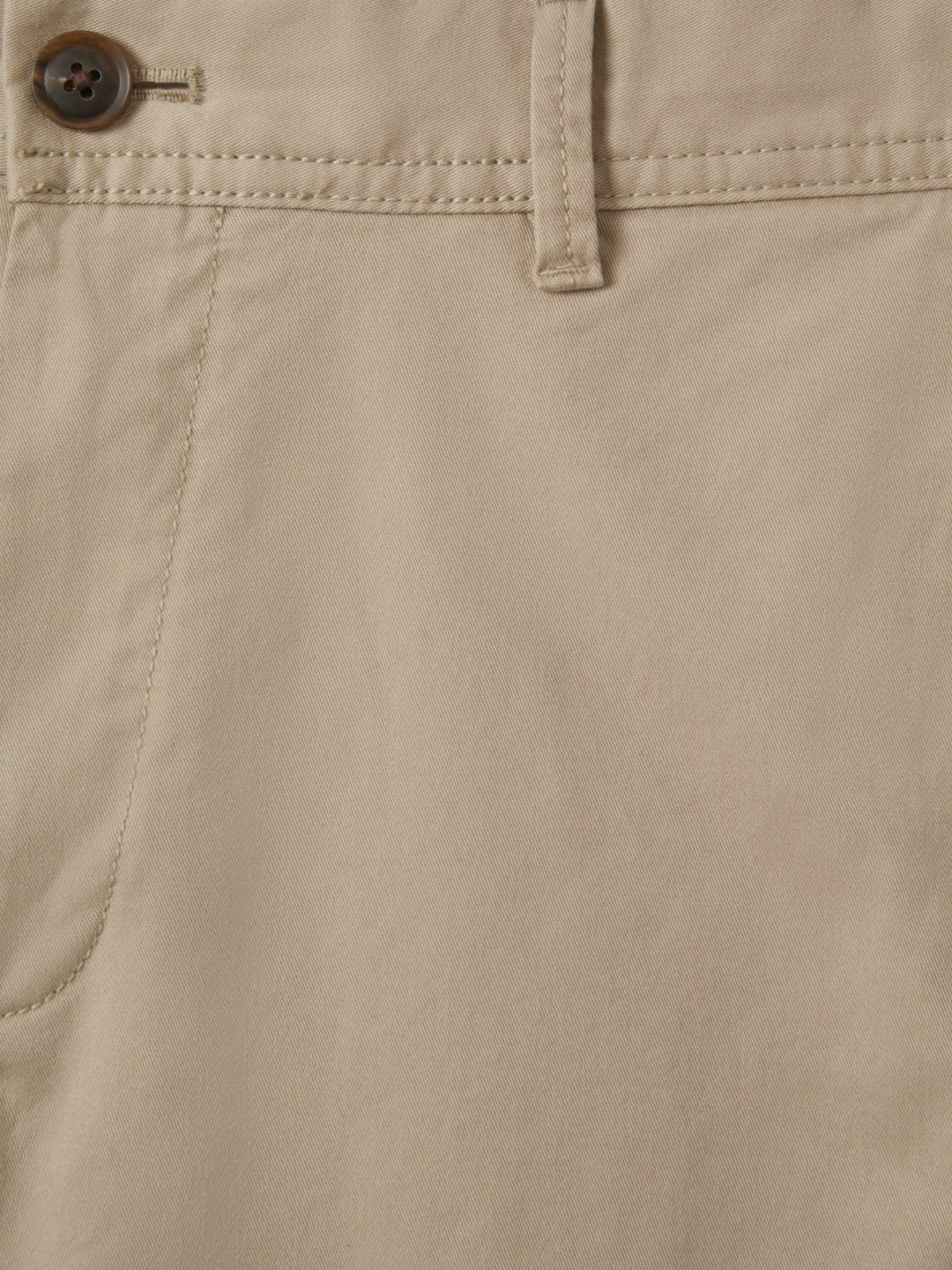 Slim Fit Washed Cotton Blend Chinos in Stone Men | Reiss