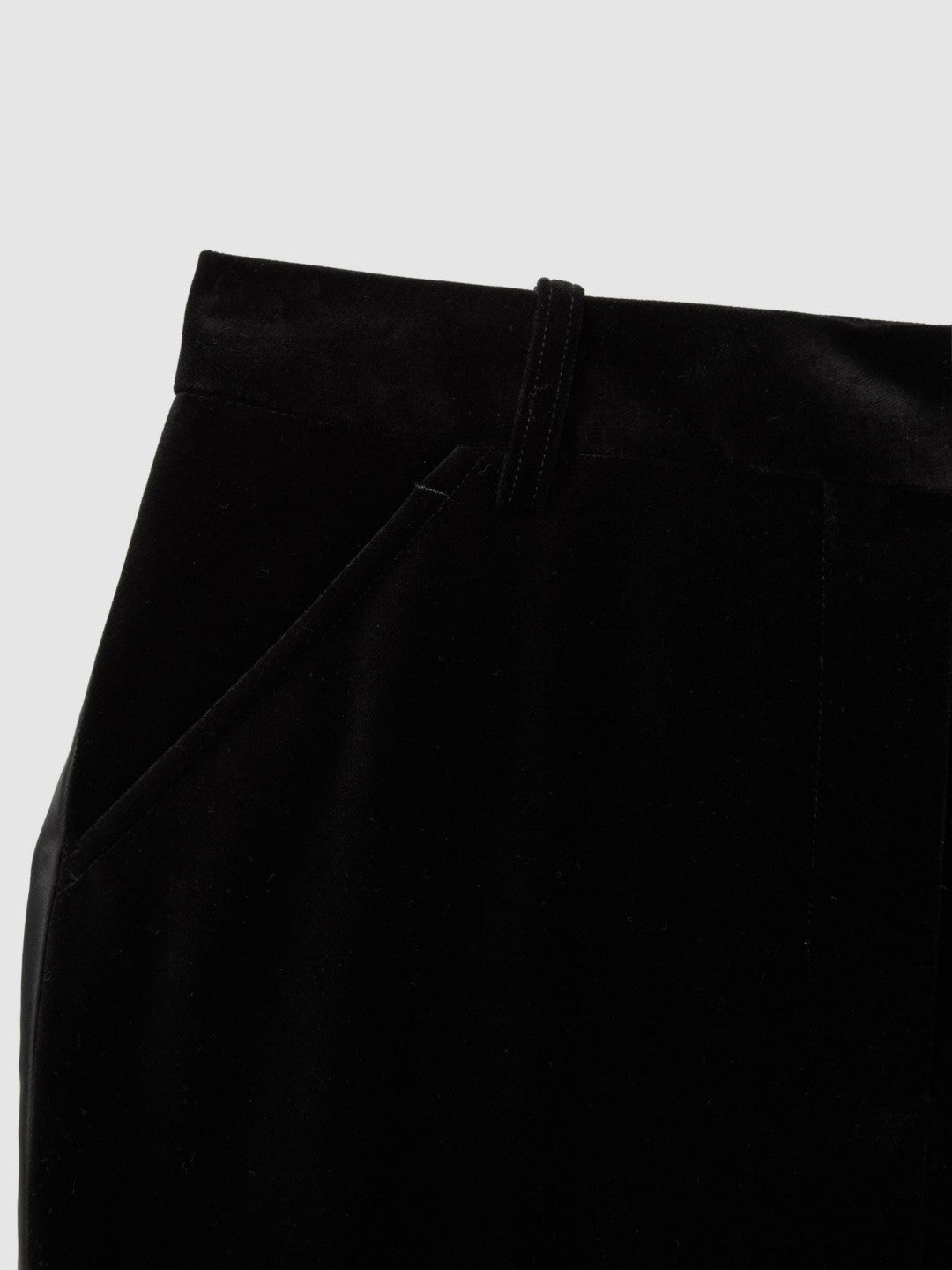 Velvet Flared Suit Trousers in Black Women | Reiss