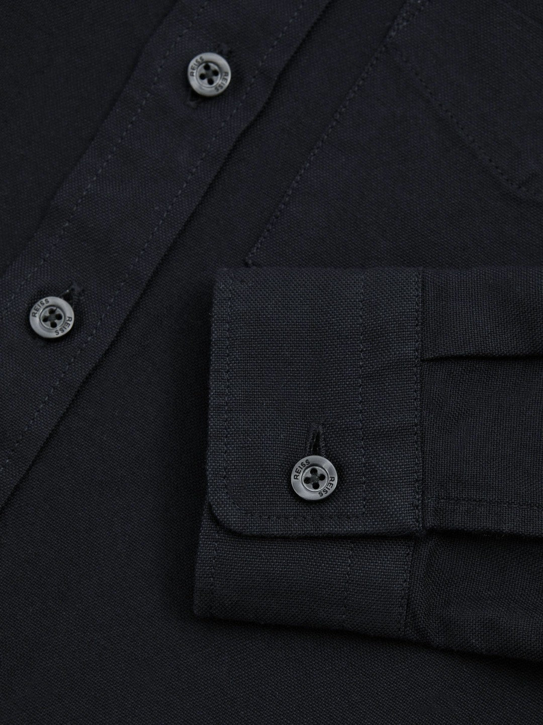 9-13 yrs Button Down Oxford Shirt in Navy Children & Baby | Reiss