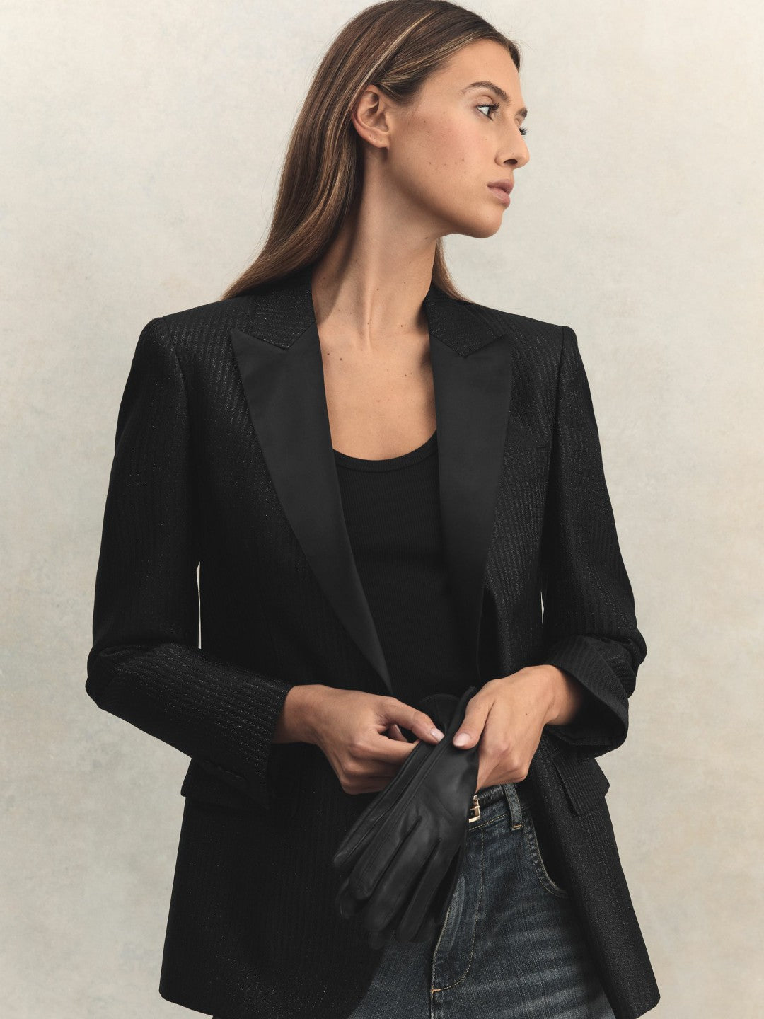 Leather Gloves in Black Women | Reiss