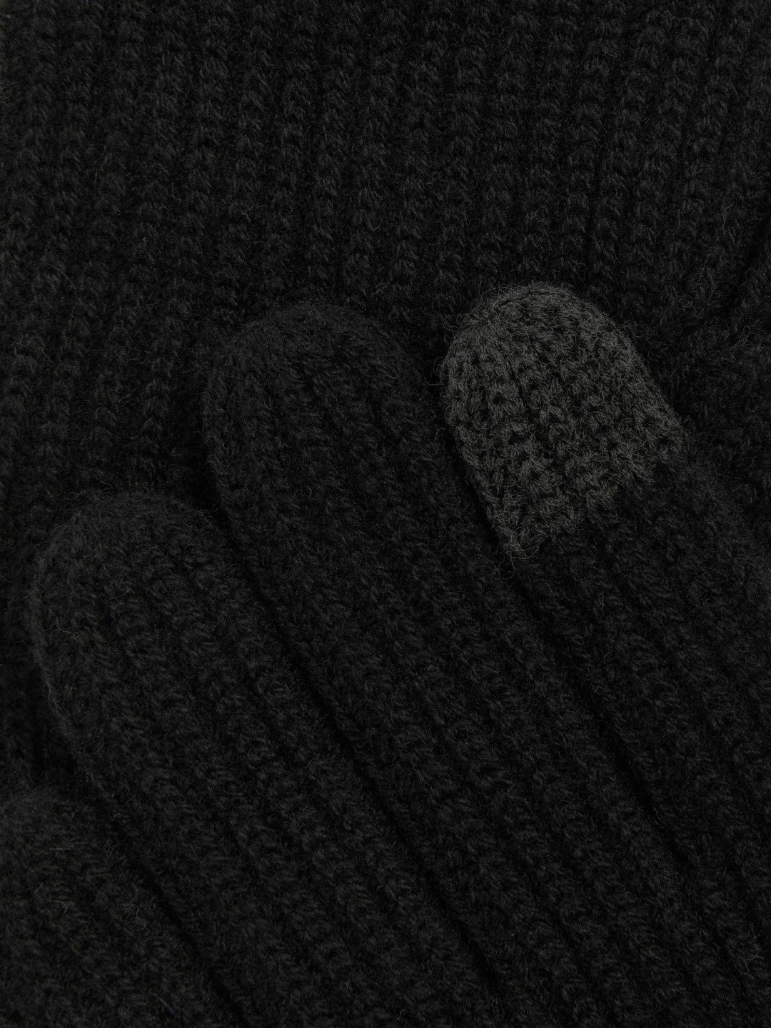 Ribbed-Merino Touchscreen Gloves in Black Men | Reiss
