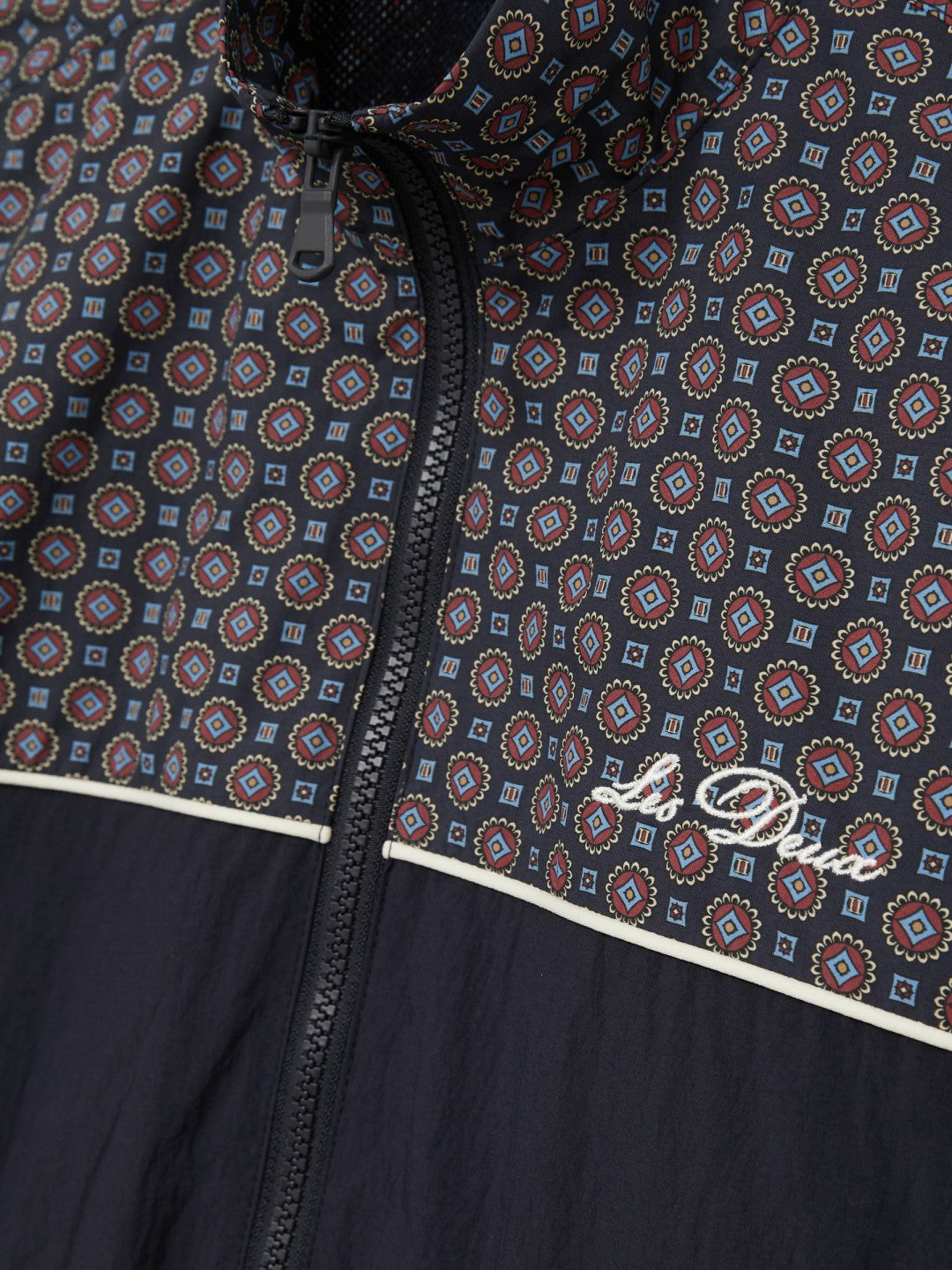 Les Deux Printed Track Jacket in Dark Navy Men | Reiss