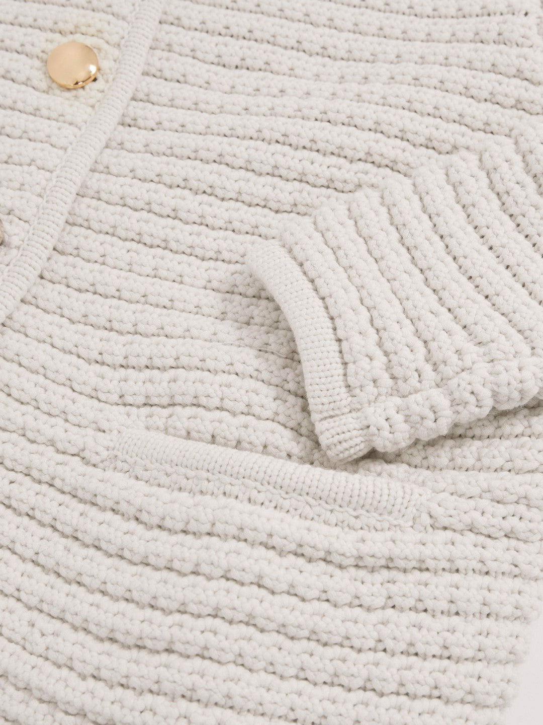 Paige Textured-Knit Cardigan in Ivory Women | Reiss