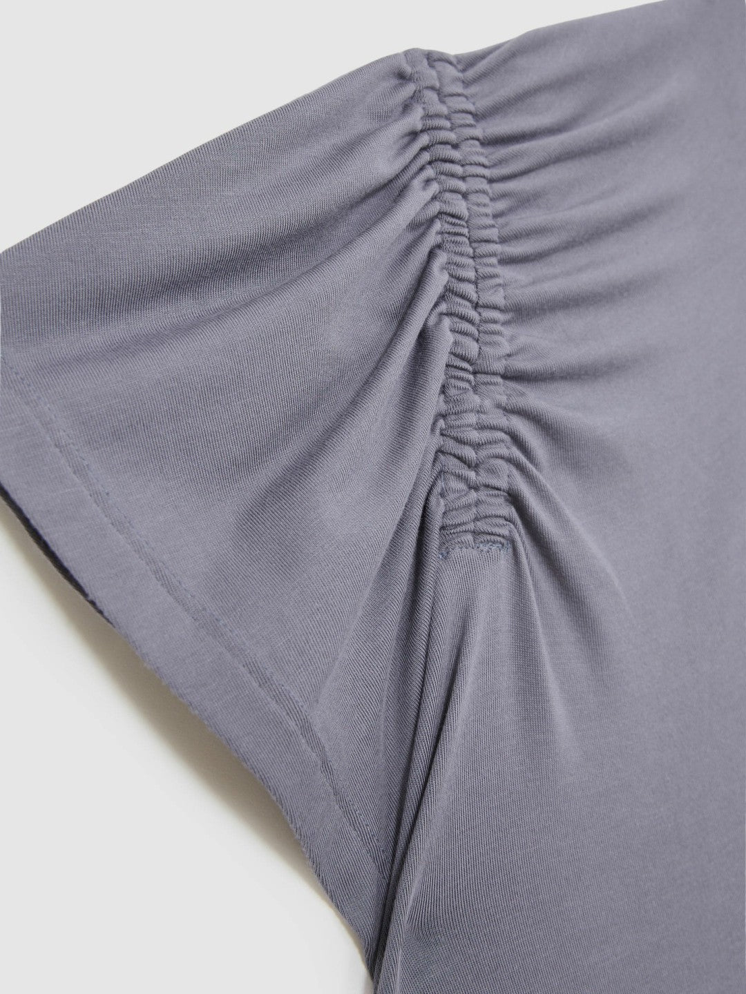 Modal Blend Ruched Jersey Dress in Grey Women | Reiss