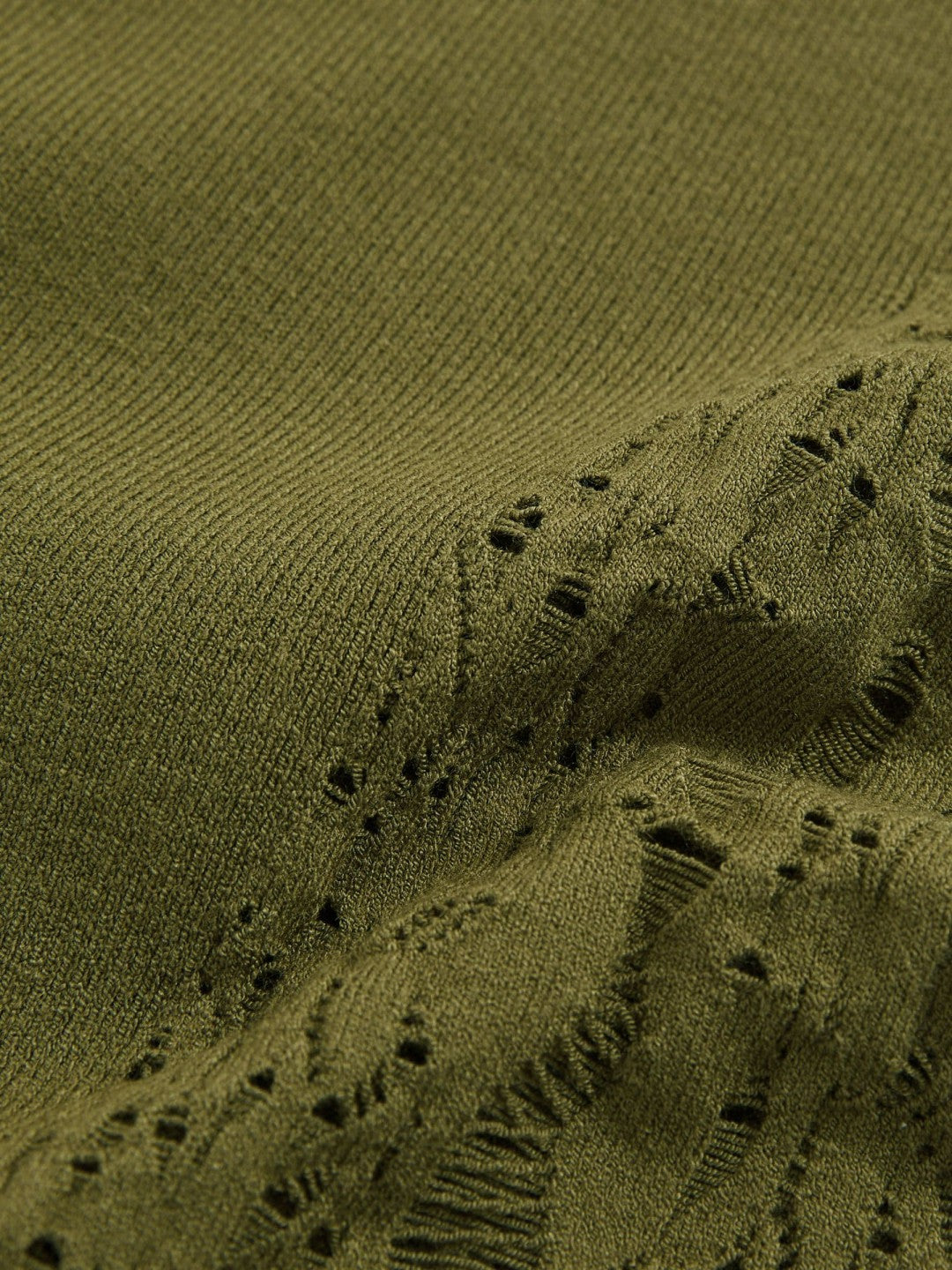 Lace-Knit Detail One-Shoulder Bodysuit in Green Women | Reiss