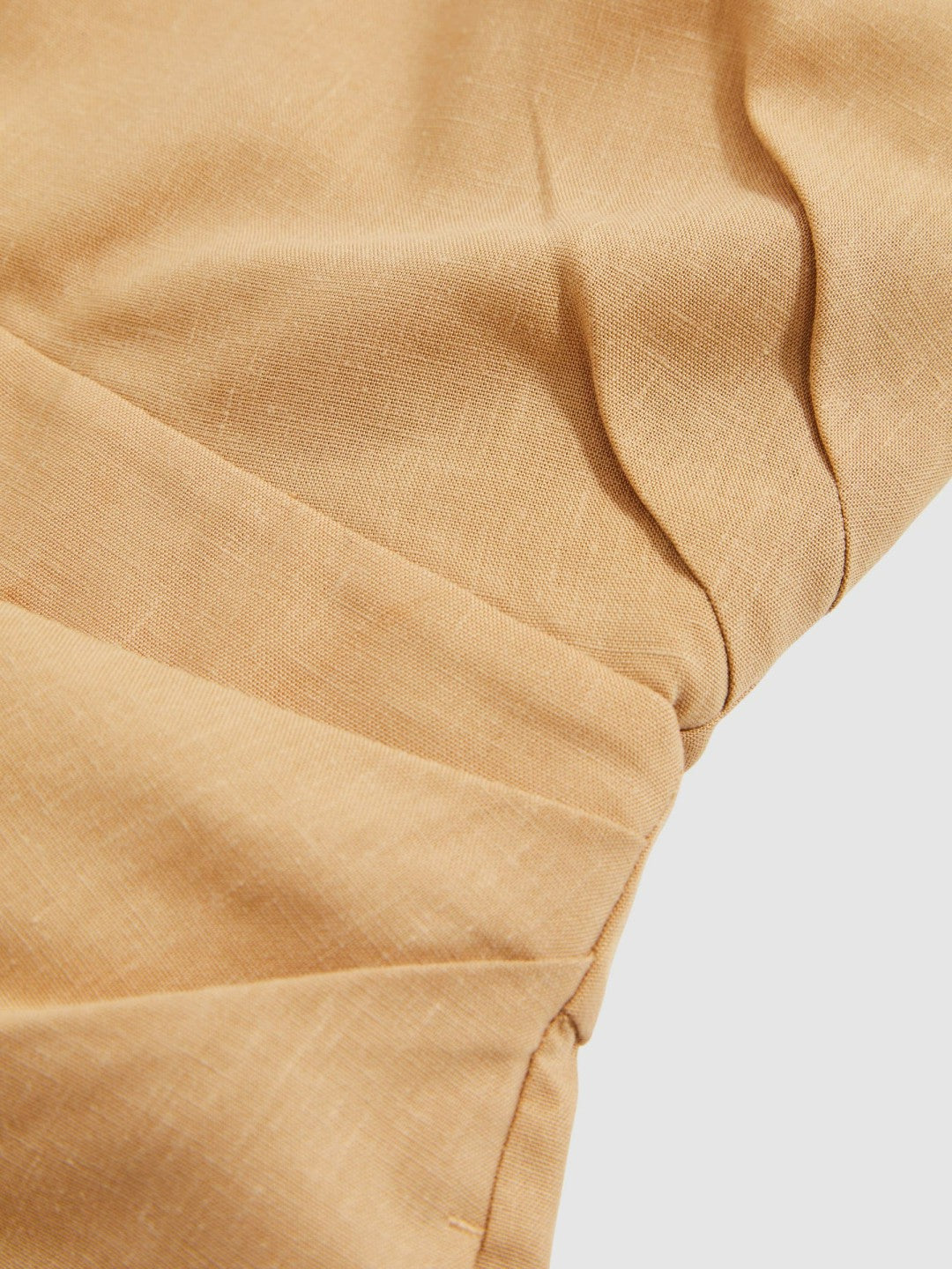 Lyocell Cotton Halter Skort Playsuit in Camel Women | Reiss