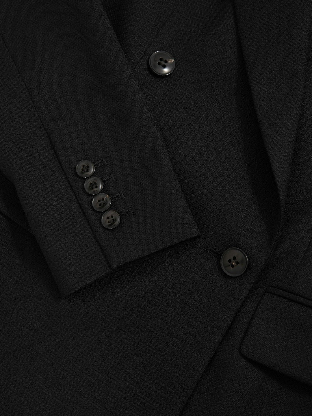 Wool Blend Double Breasted Suit Blazer in Black Women | Reiss