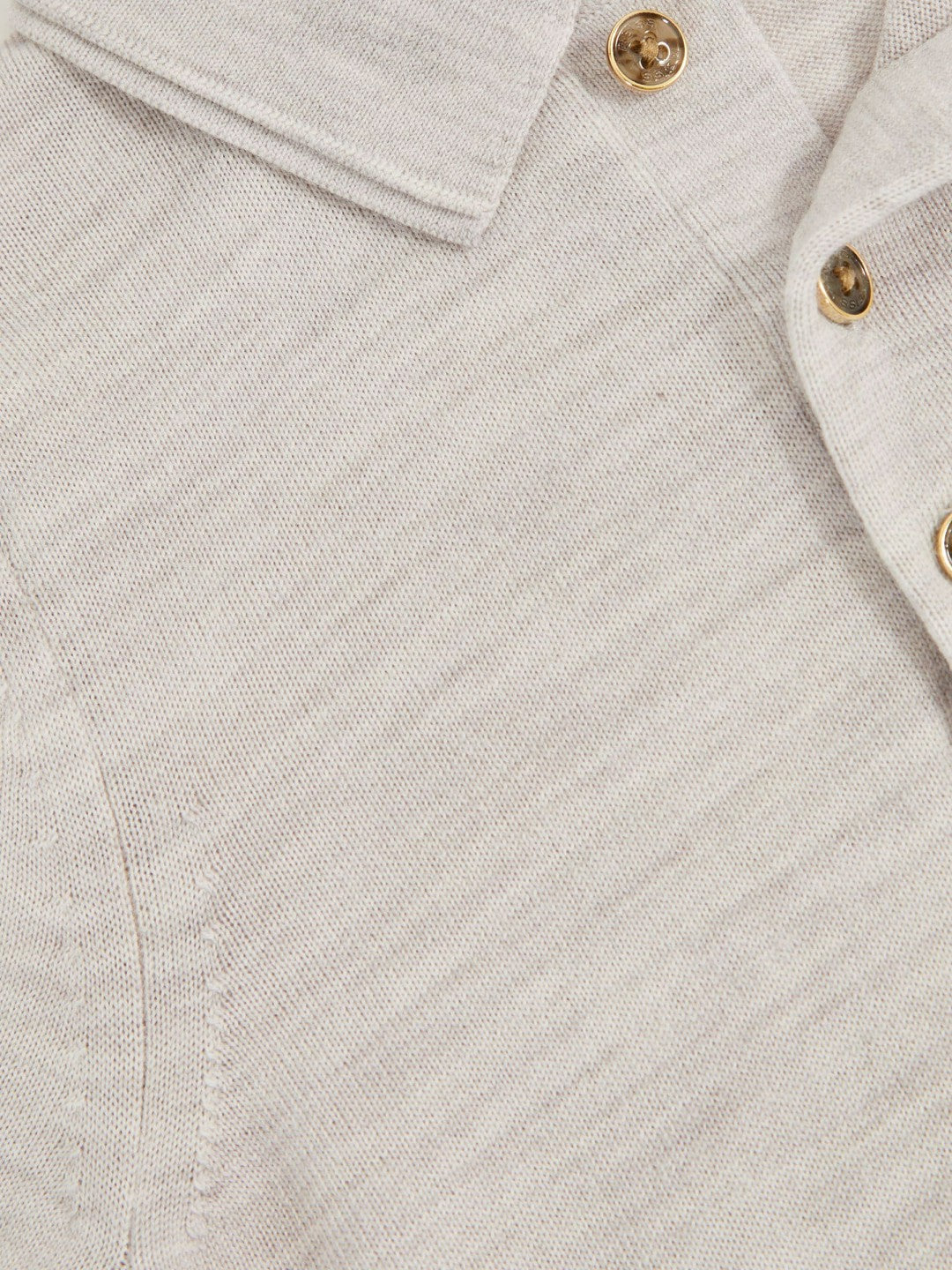 3-9 yrs Merino Wool Short Sleeve Polo Shirt in Wicker Melange Children & Baby | Reiss