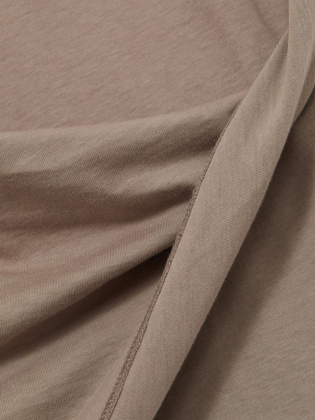 Cotton Drape T-Shirt in Taupe Neutral Women | Reiss