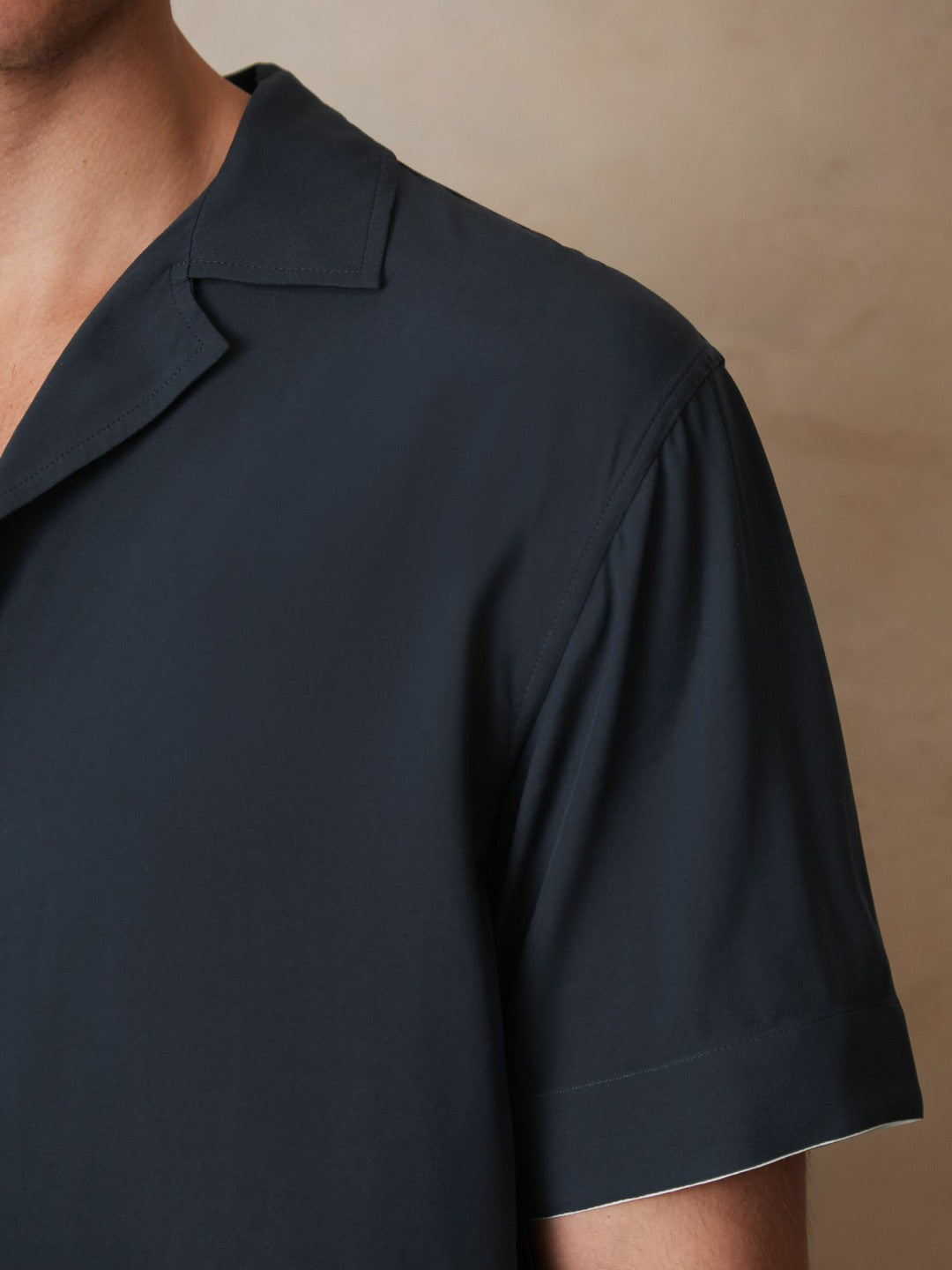 | Ché Stripe-Cuff Shirt in Navy Men | Reiss
