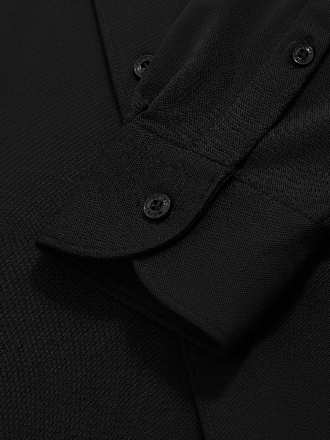 Stretch Jersey Cutaway-Collar Shirt in Black Men | Reiss