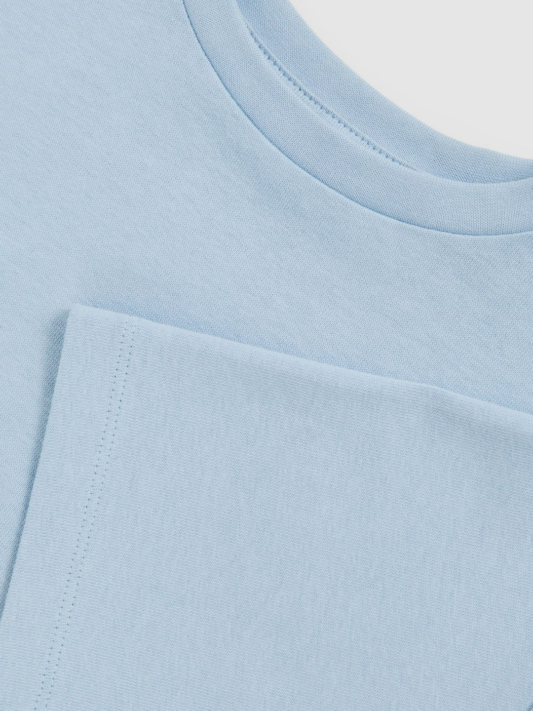 3-9 yrs Cotton Oversized Cropped T-Shirt in Blue Children & Baby | Reiss