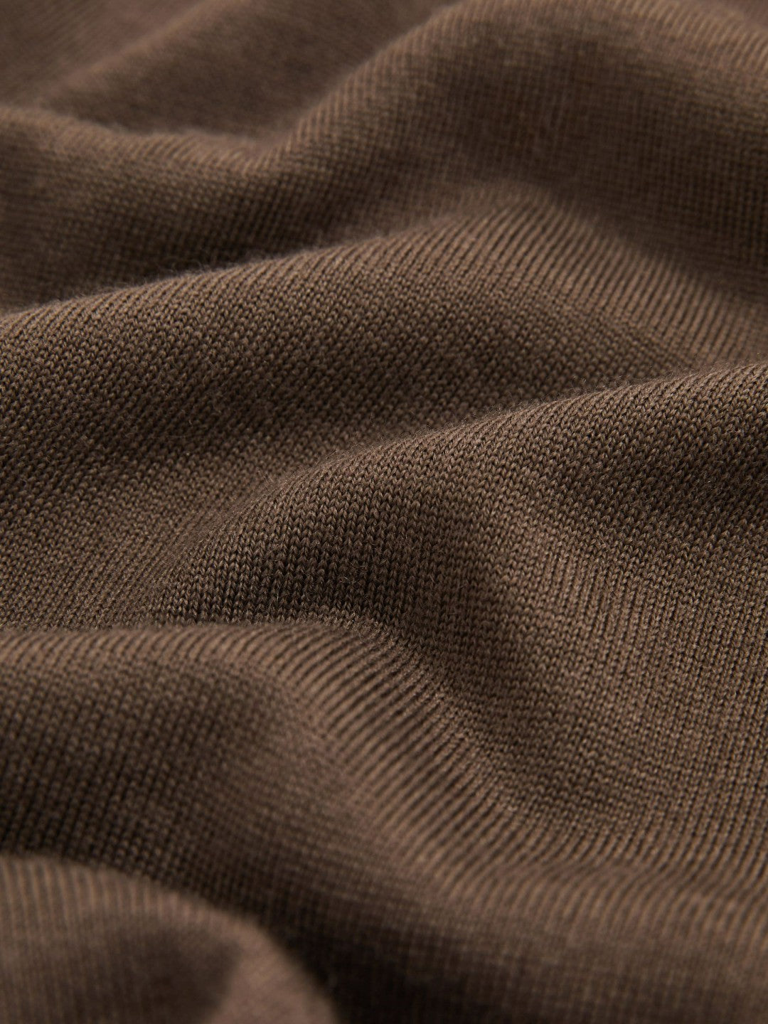 Merino-Wool Crew-Neck Jumper in Chocolate Brown Men | Reiss