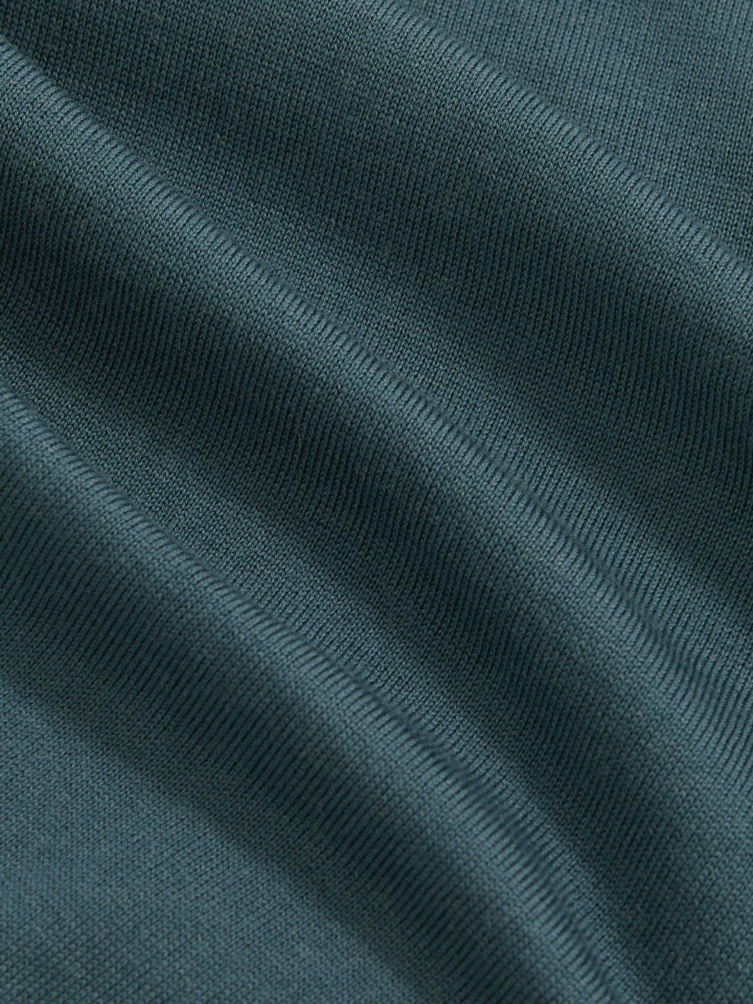 Merino Wool Long-Sleeve Polo Shirt in Orion Blue Men | Reiss