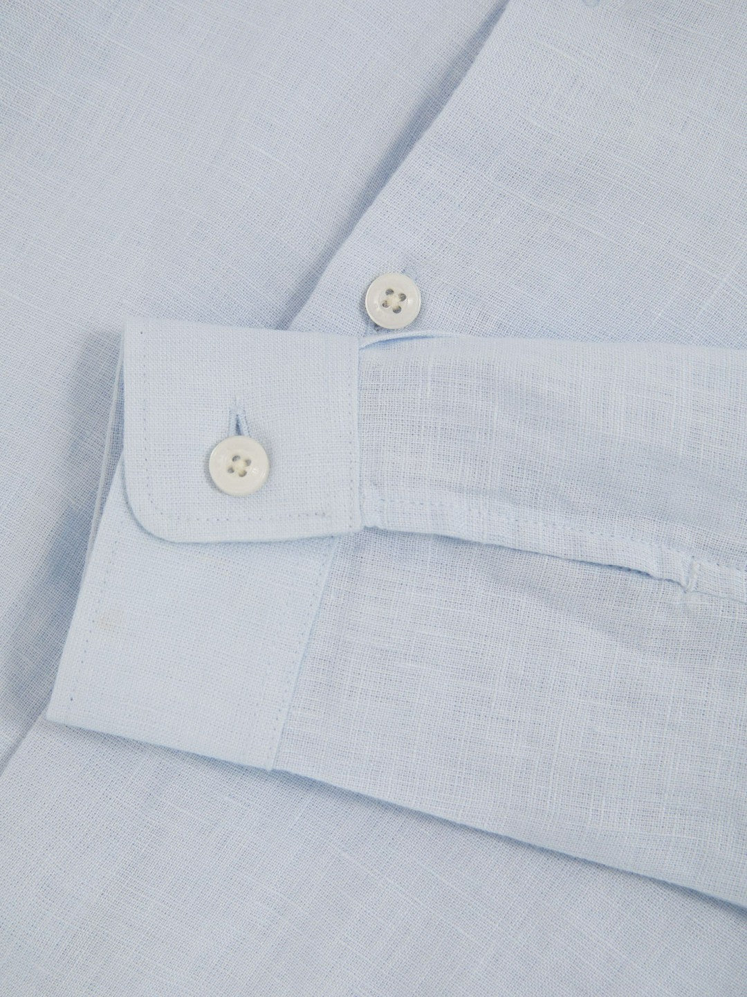 13-14 yrs Linen Cutaway Collar Shirt in Pale Blue Children & Baby | Reiss