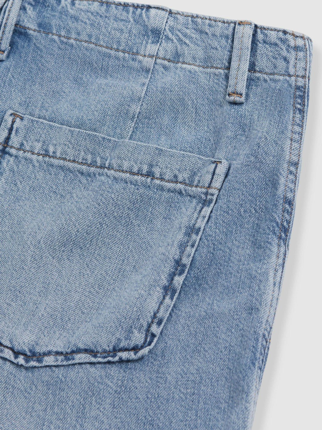 Good American Denim Shorts With Linen in Indigo Blue Women | Reiss