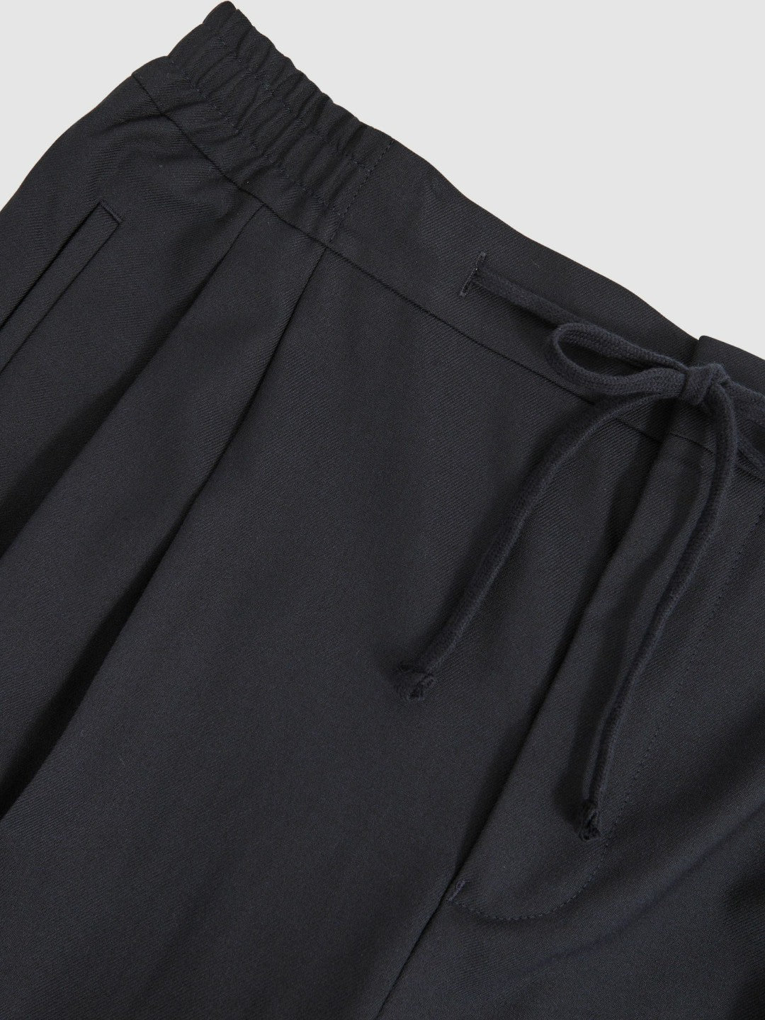 Relaxed-Fit Twill Drawstring Trousers in Navy Men | Reiss
