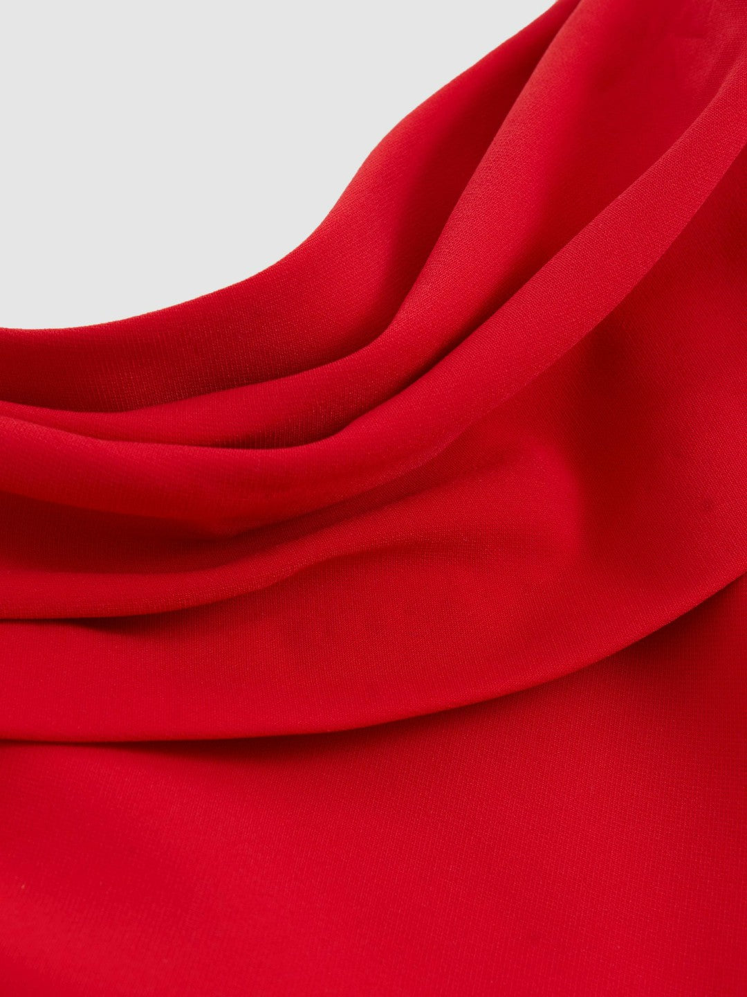 Structured Strapless Wide-Leg Jumpsuit in Red Women | Reiss