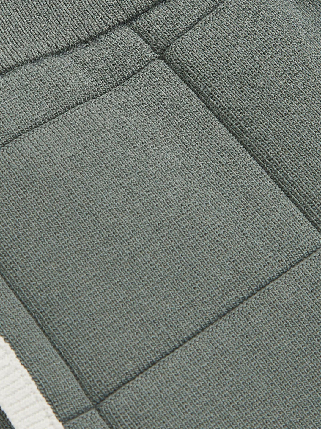 9-12 yrs Tipped Knit Stitch-Detail Shorts in Dark Sage Green Children & Baby | Reiss