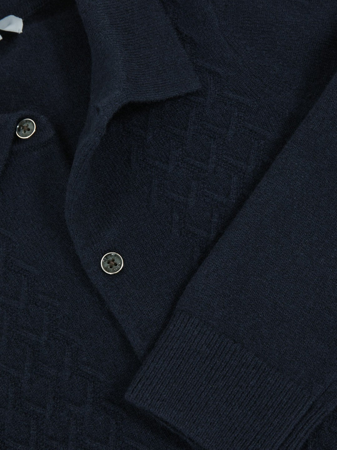 9-13 yrs Wool V-Stitch Button-Through Cardigan in Navy Blue Children & Baby | Reiss