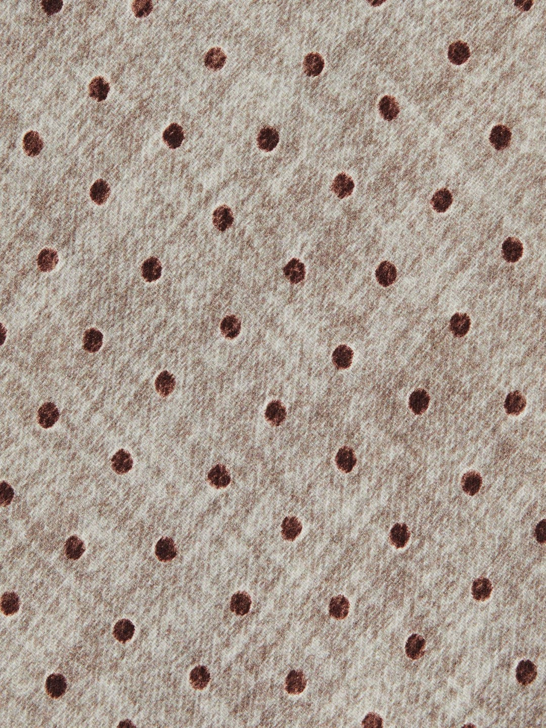 Wool-Cotton Polka-Dot Tie in Grey Melange Men | Reiss