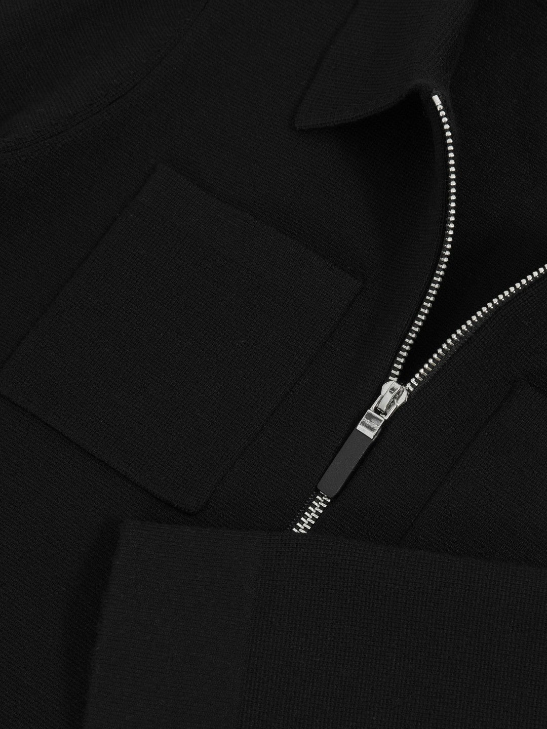 13-14 yrs Knitted Zip-Through Cardigan in Black Children & Baby | Reiss
