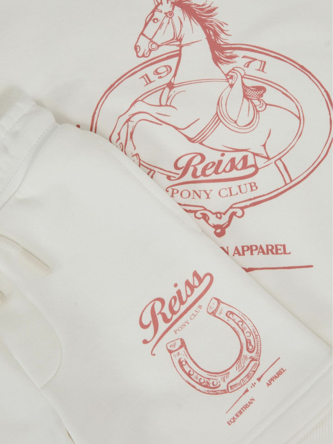 Pony Club Sweatshirt and Shorts Set in Ecru Children & Baby | Reiss