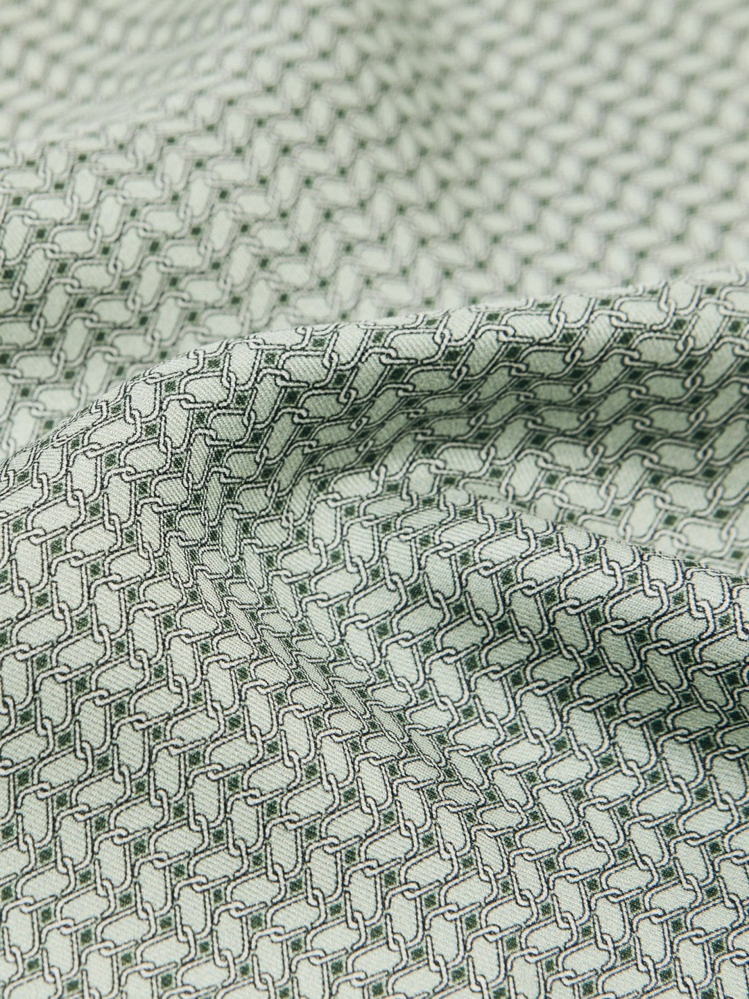 Geo Chain Detail Pocket Square in Sage Men | Reiss