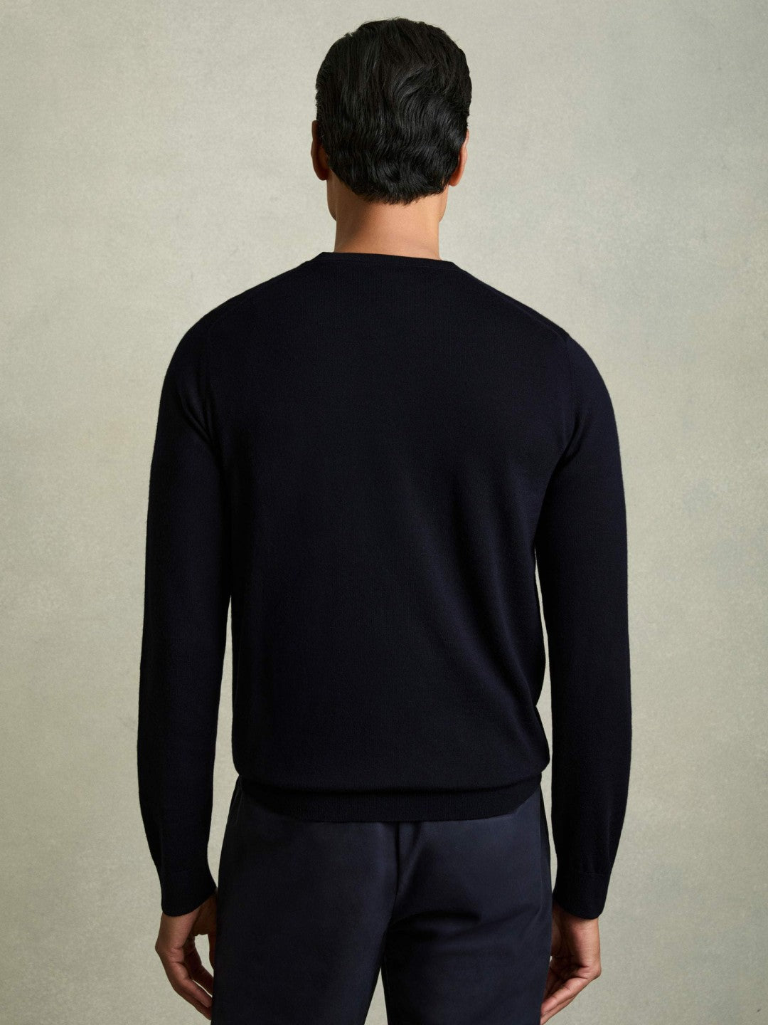 Pack of Two Merino Wool Jumpers in Navy Men | Reiss