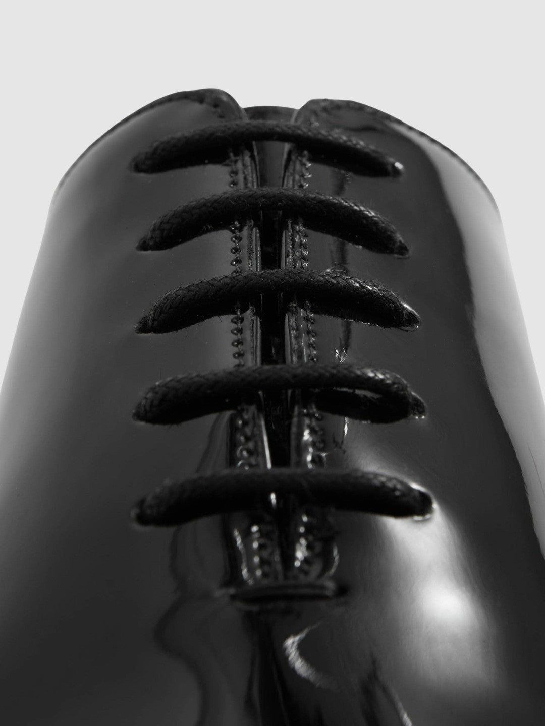 Patent Leather Lace-Up Shoes in Black Men | Reiss