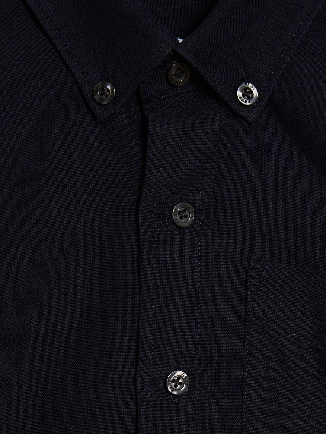 9-14 yrs Button Down Oxford Shirt in Navy Children & Baby | Reiss