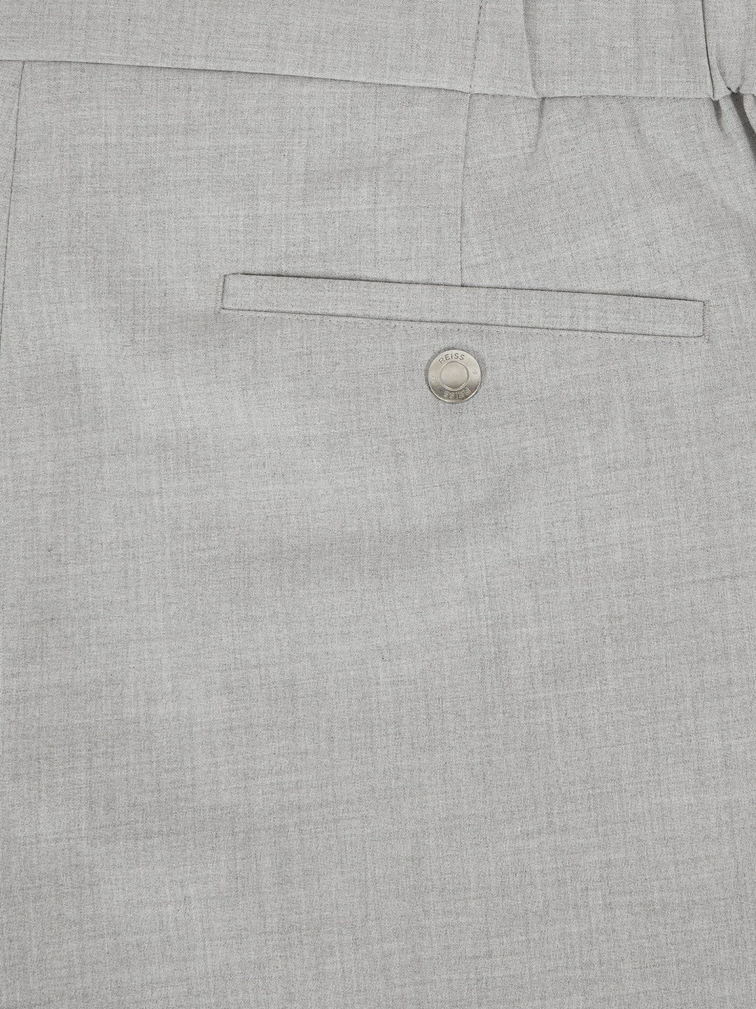 Slim-Fit Internal-Drawstring Trousers in Grey Men | Reiss