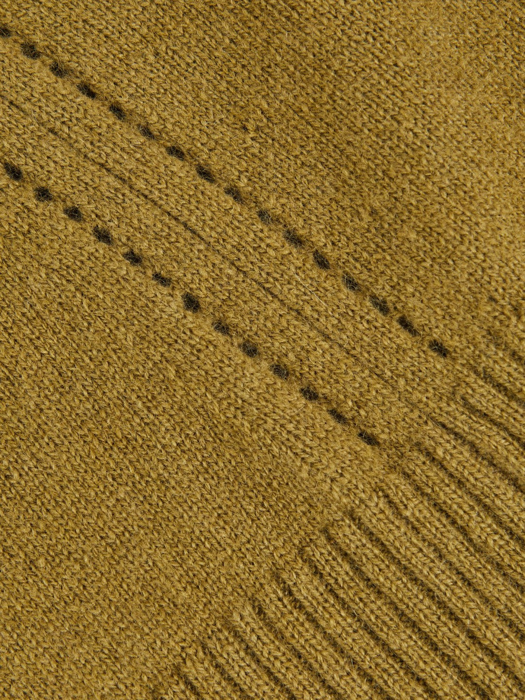 9-13 yrs Wool-Blend Open-Stitch Jumper with Cashmere in Khaki Green Children & Baby | Reiss