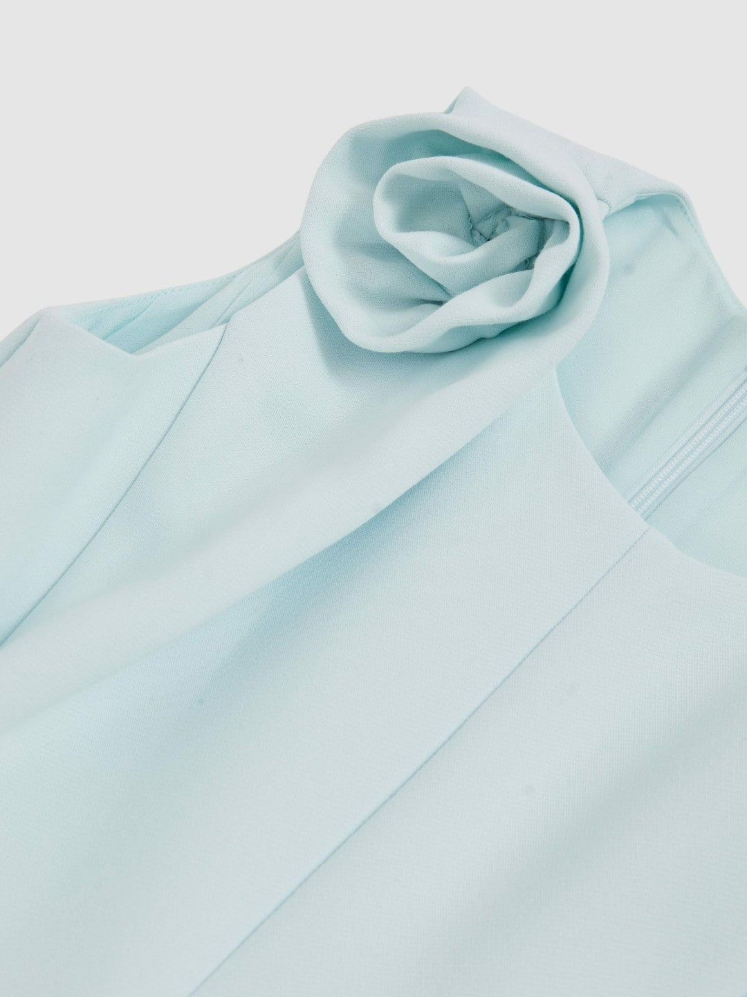 9-13 yrs Flower-Detail Fit-And-Flare Dress in Blue Children & Baby | Reiss