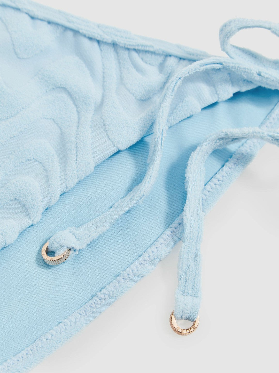 Textured Wave Bikini Bottoms in Blue Women | Reiss