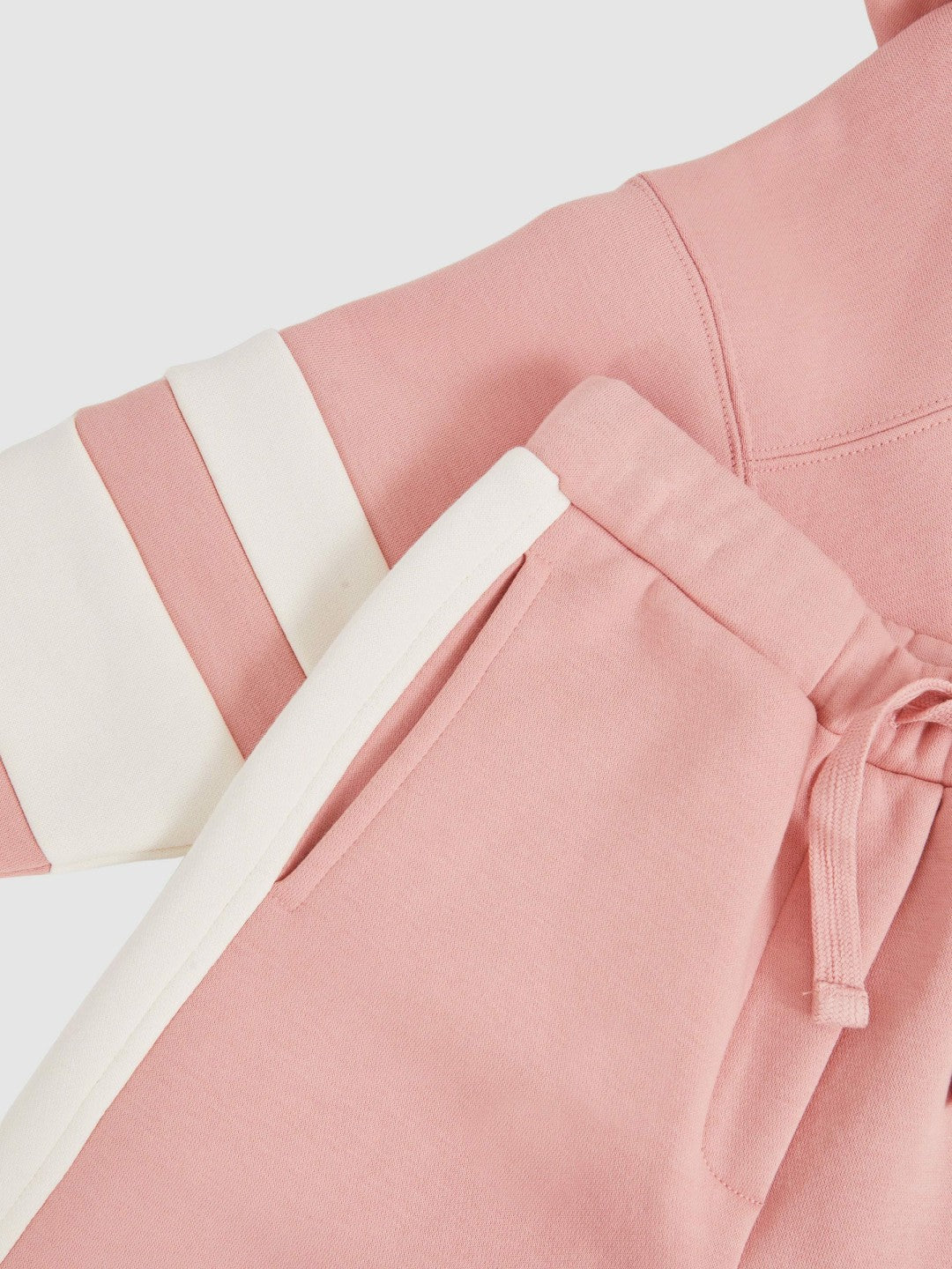 Cotton-Blend Joggers and Hoodie Set in Rose Children & Baby | Reiss