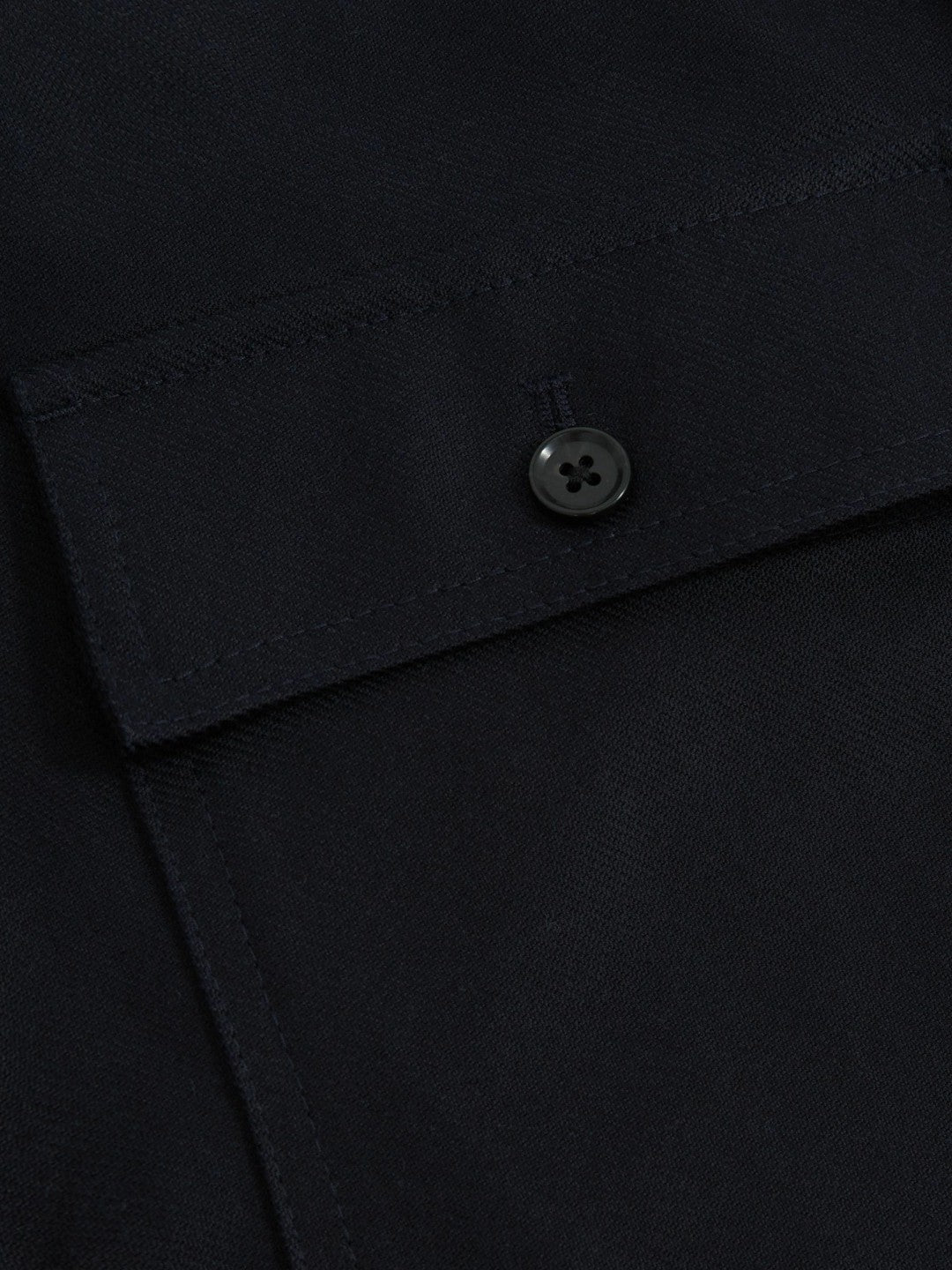 Lyocell Cotton Wide Utility Trousers in Navy Men | Reiss
