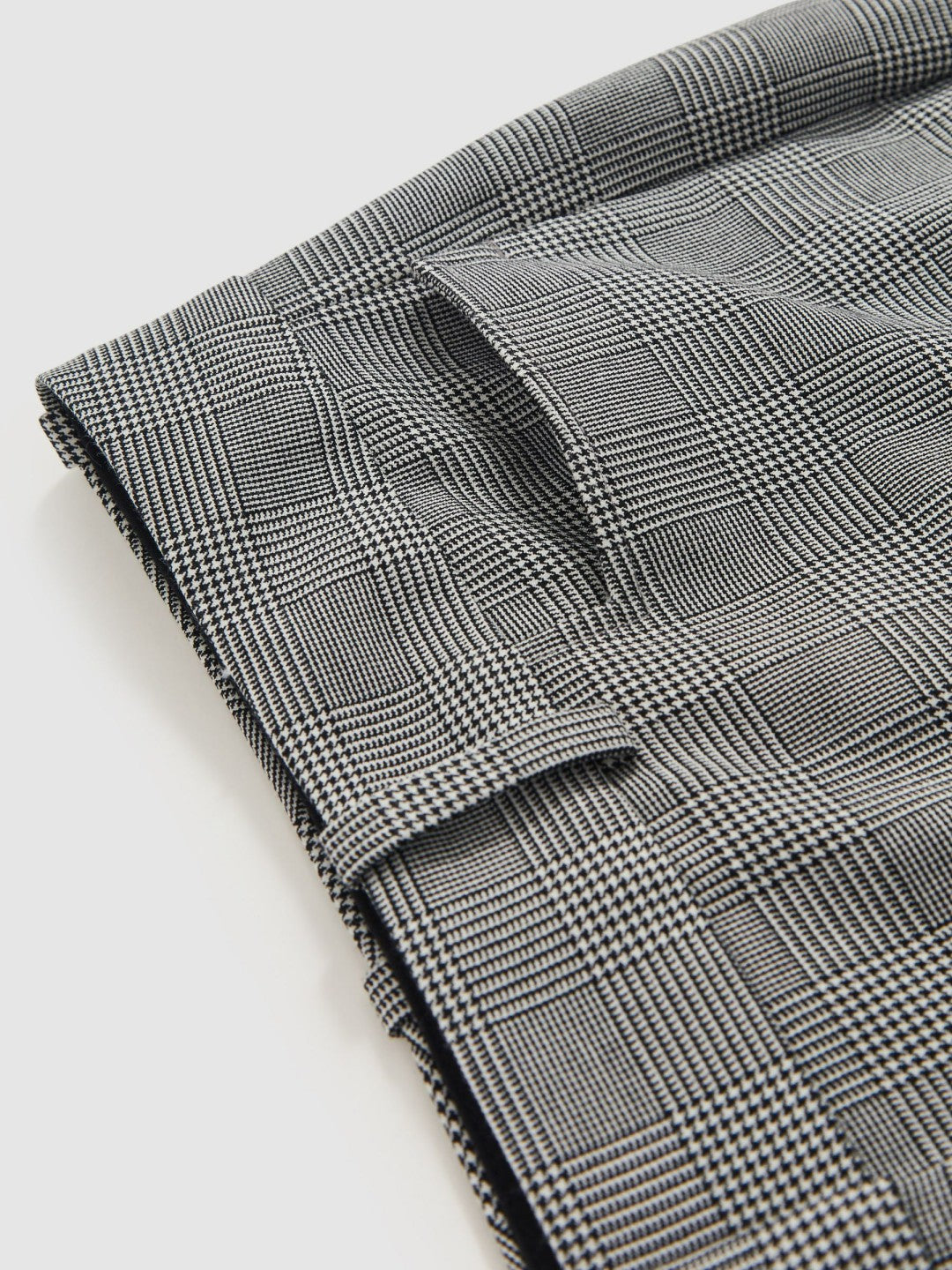 Check Flared Suit Trousers in Grey Women | Reiss